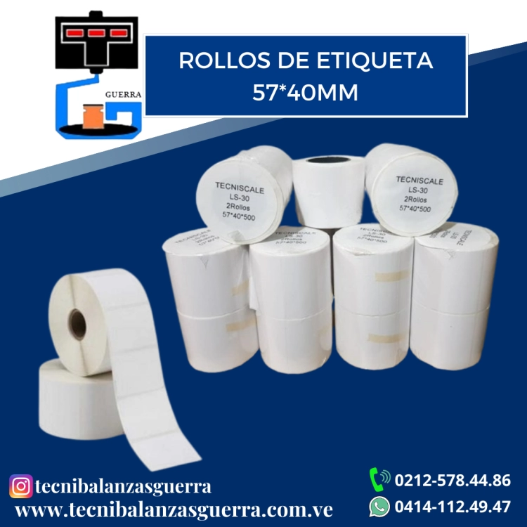  Rollos Termicos para Balanzas